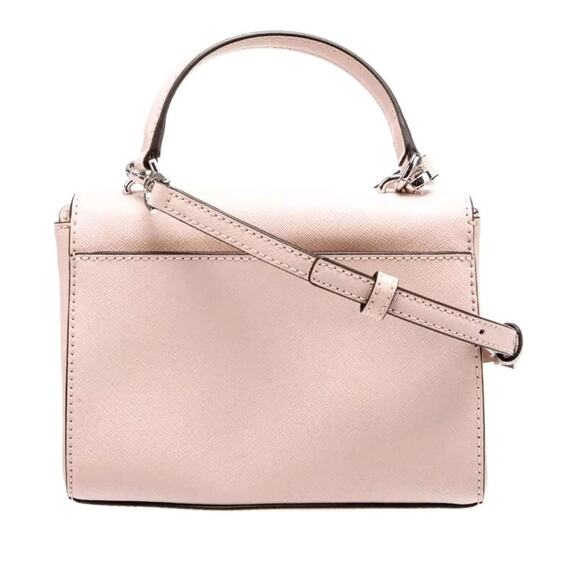 Michael Michael Kors Ava Extra-Small Crystal-embellished Leather Crossbody Pink - Picture 5 of 8